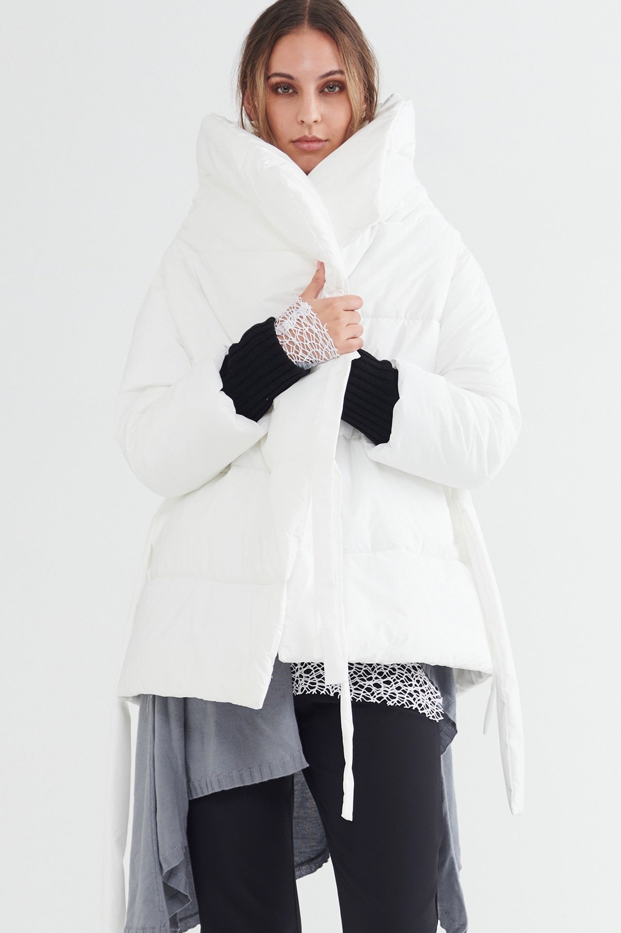 Ivory on sale puffer jacket