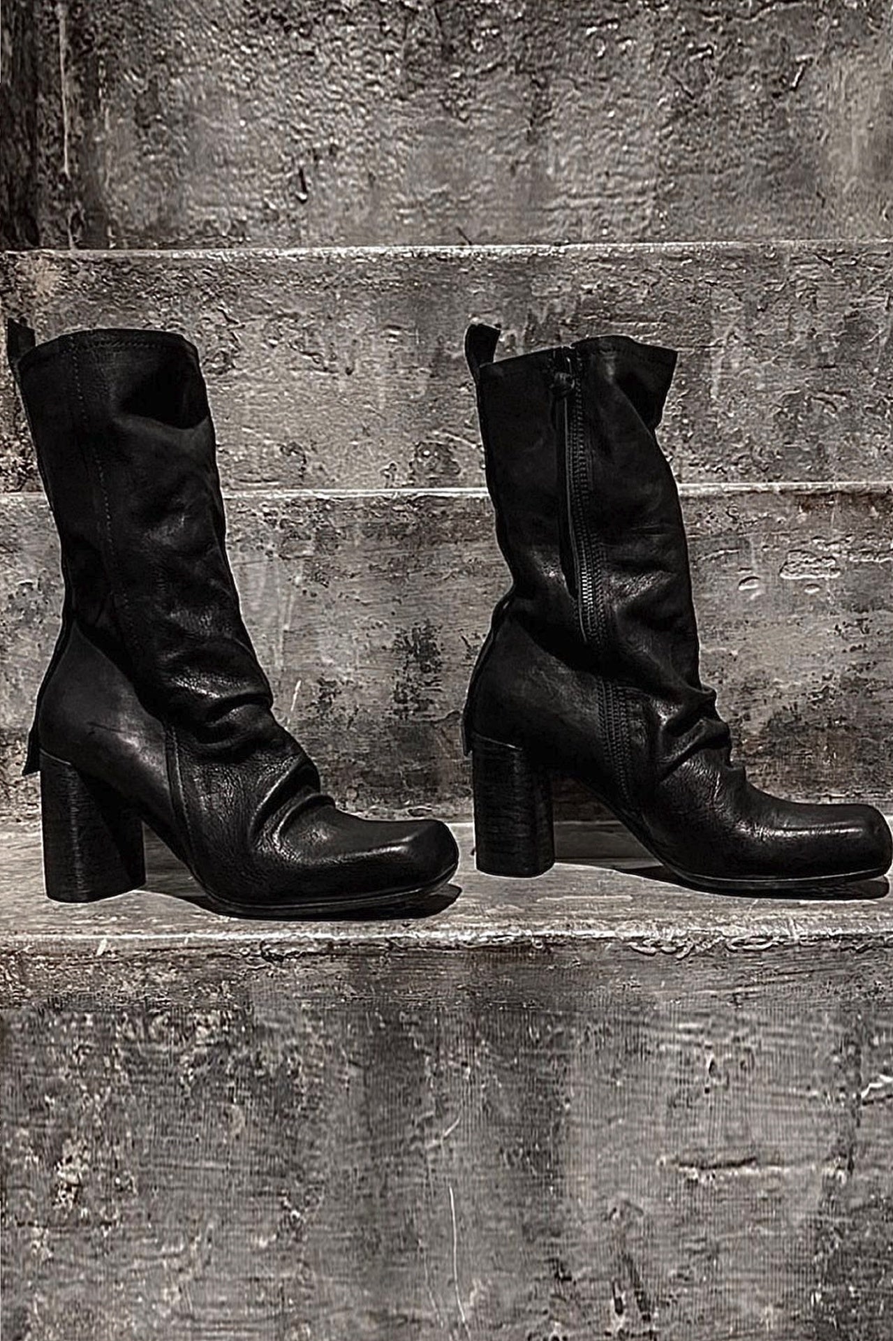 Free people elle block heel outlet boot